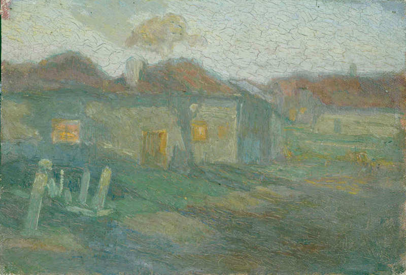 Evler ve Mezar Taşları - Houses and Grave Tombstones